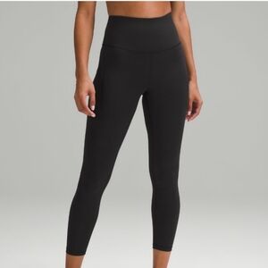 Lululemon Black High-Waisted Leggings 7/8 Length